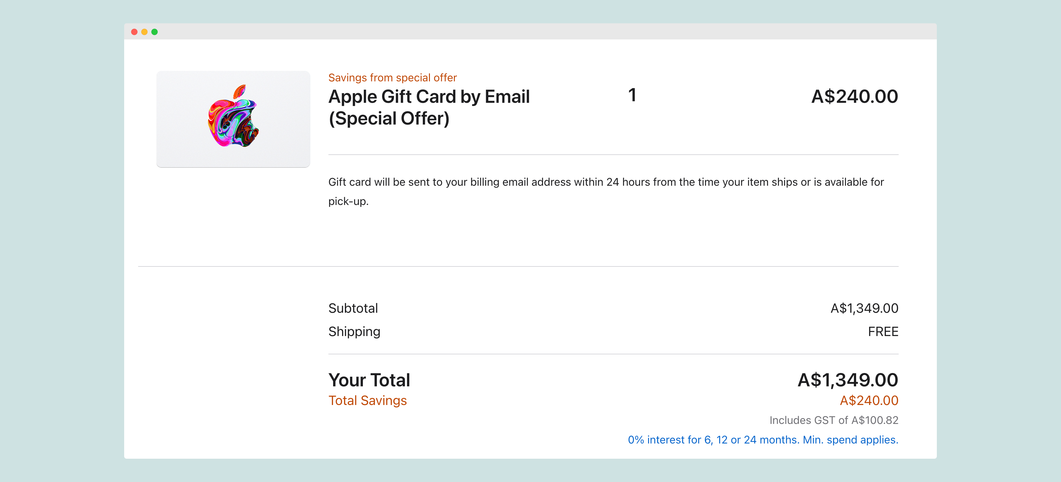 Apple Gift Card Discount